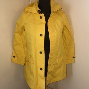 Yellow utility rain coat
